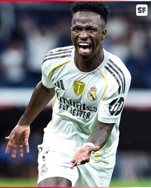 Vinícius Júnior em campo pelo Real Madrid
